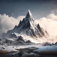A serene mountain landscape