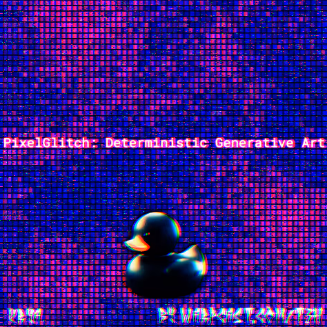 PixelGlitch: Deterministic Generative Art