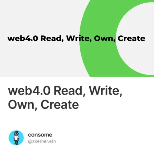web4.0 Read, Write, Own, Create