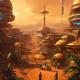City ​​of the future on mars