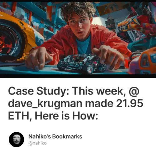 Case Study: This week, @dave_krugman made 21.95 ETH, Here is How: