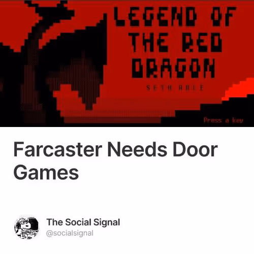 Farcaster Needs Door Games