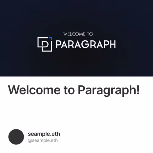 Welcome to Paragraph!