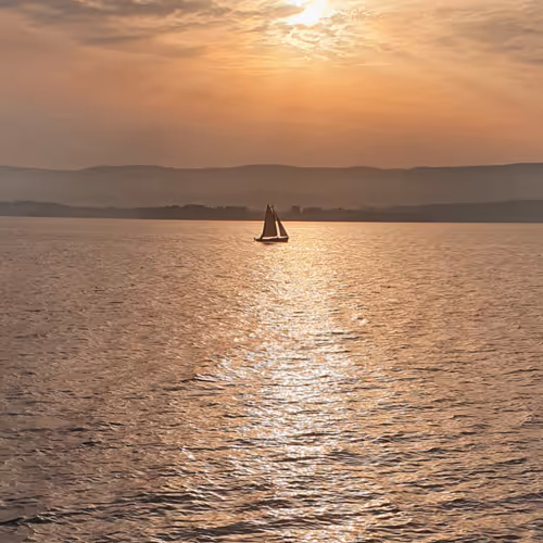 Solpor en Arousa. Sunset in Arousa.