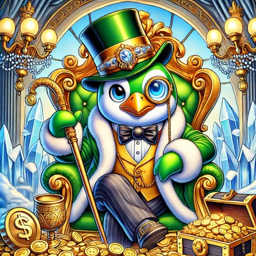 Emerald Emperor: The Opulent Penguin