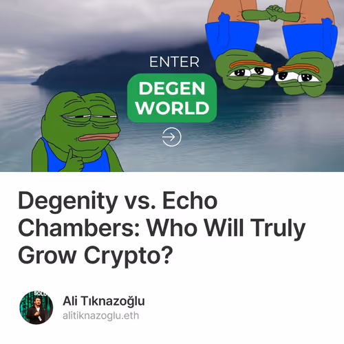 Degenity vs. Echo Chambers: Who Will Truly Grow Crypto?