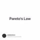 Pareto's Law