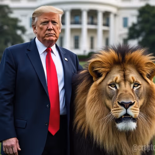 TRUMP with Lion