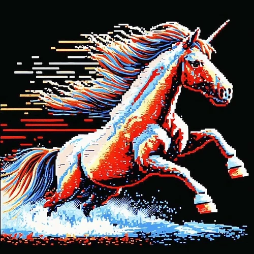 HorseRainbowPixelArt