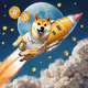 rocket into space