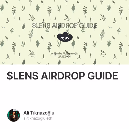 $LENS AIRDROP GUIDE