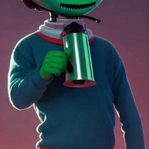 Smoking Alien Sweater Club