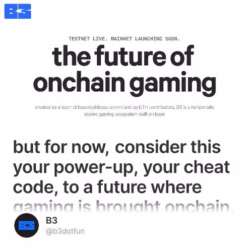 B3 is powering on…