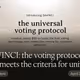 DAVINCI: the voting protocol that meets the criteria for universal adoption