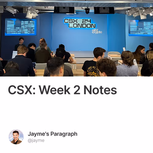 CSX: Week 2 Notes