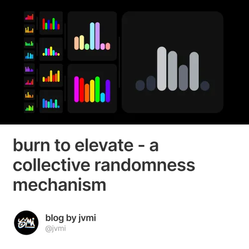 burn to elevate - a collective randomness mechanism