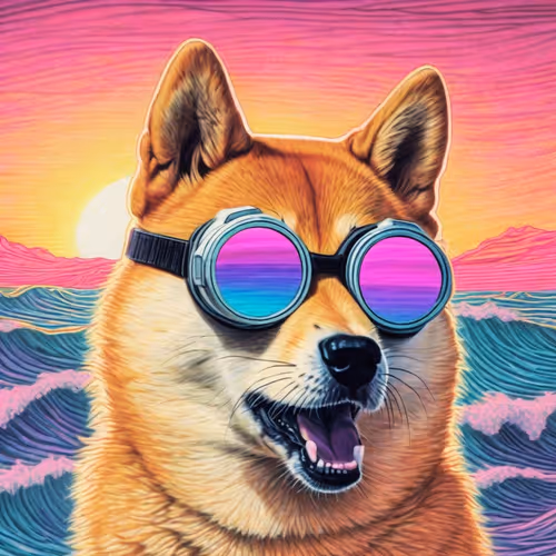 VR Synth Wave Doge