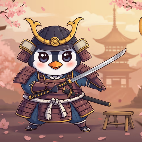 Samurai Warrior Pengu