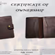 Passport wallet brown