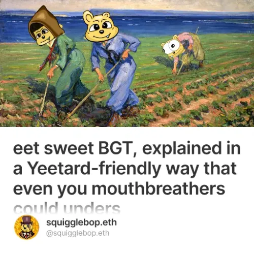 An idiot’s guide to farming BGT