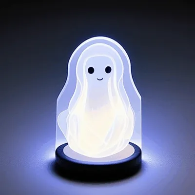 Tiny white ghost ART..