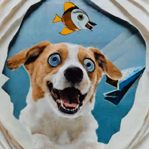 dog and fish