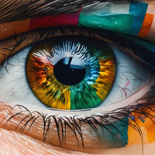Colorful eye