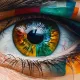 Colorful eye