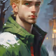 blonde handsome