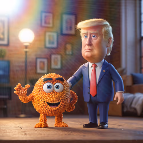 Trump with drop