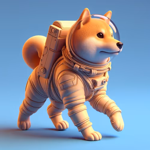 3D  Shiba Inu Astronaut NFT