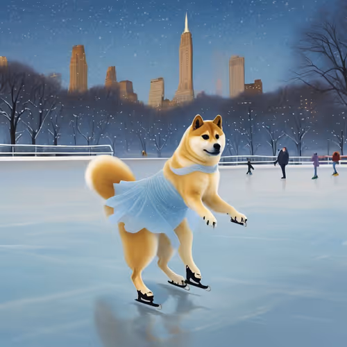 doge on ice