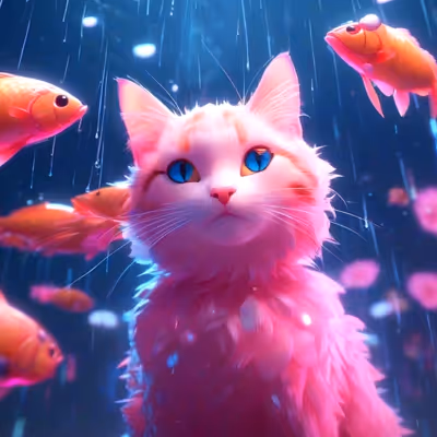 Cats Dreaming of Fish