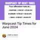 Warpcast Tip Times for June 2024