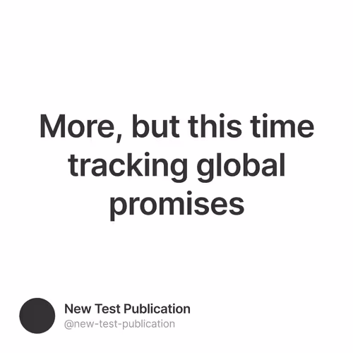 More, but this time tracking global promises