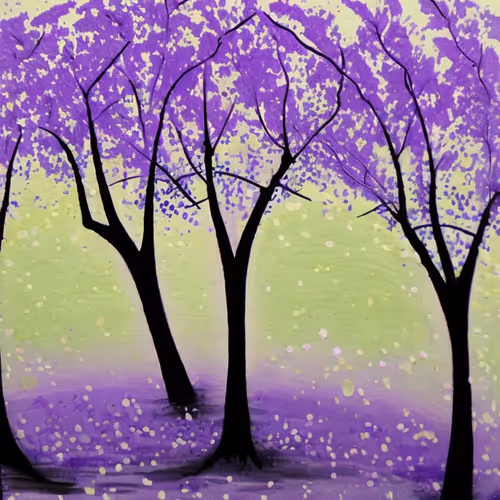 purple trees