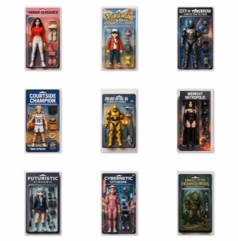 Collectible figures AI