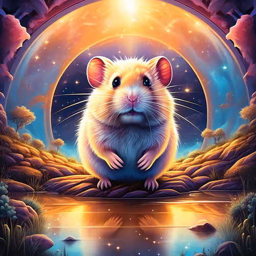 A wormhole hamster