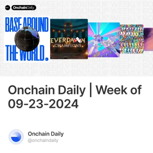 Onchain Daily | Week of 09-23-2024