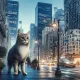 Cat in the city