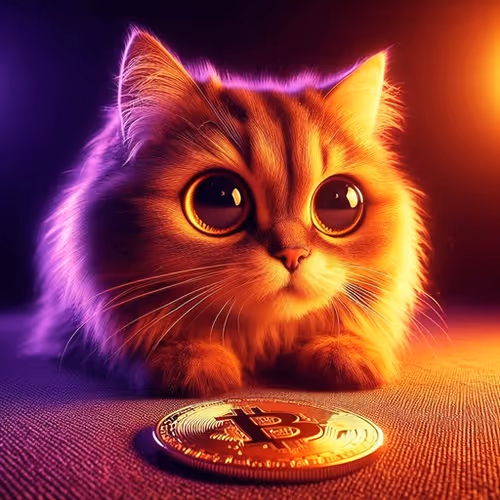Fluffy cat Bitcoin