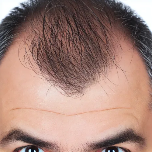 Receding hairline