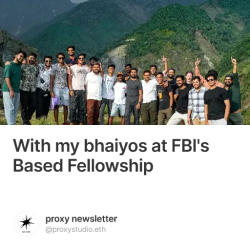 With my bhaiyos at FBI's Based Fellowship