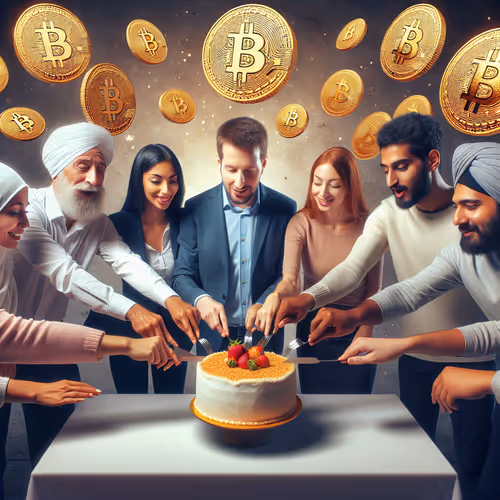 Cryptocurrency cake