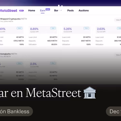 Ganar en MetaStreet 🏦