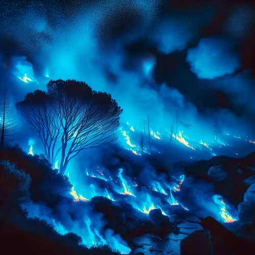 blue fire