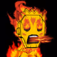 MASK ON FIRE