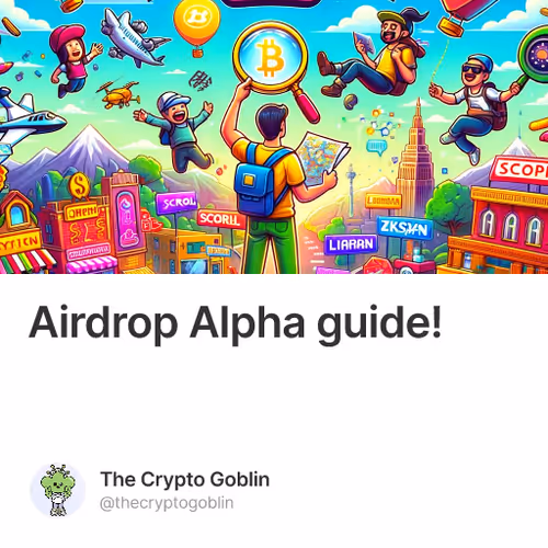 Airdrop Alpha guide!
