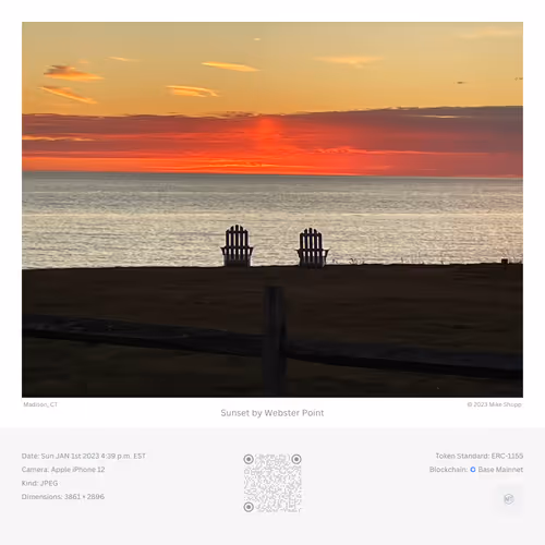 Sunset by Webster Point