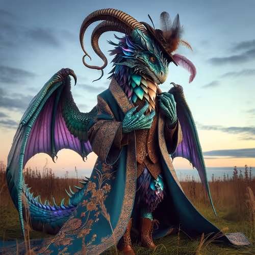 fantasy creature in humattire